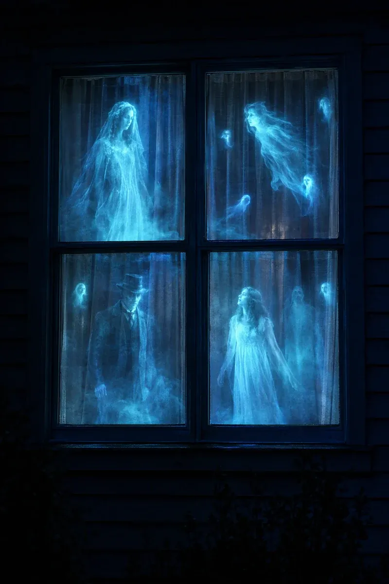Ghost Window projection mapping template