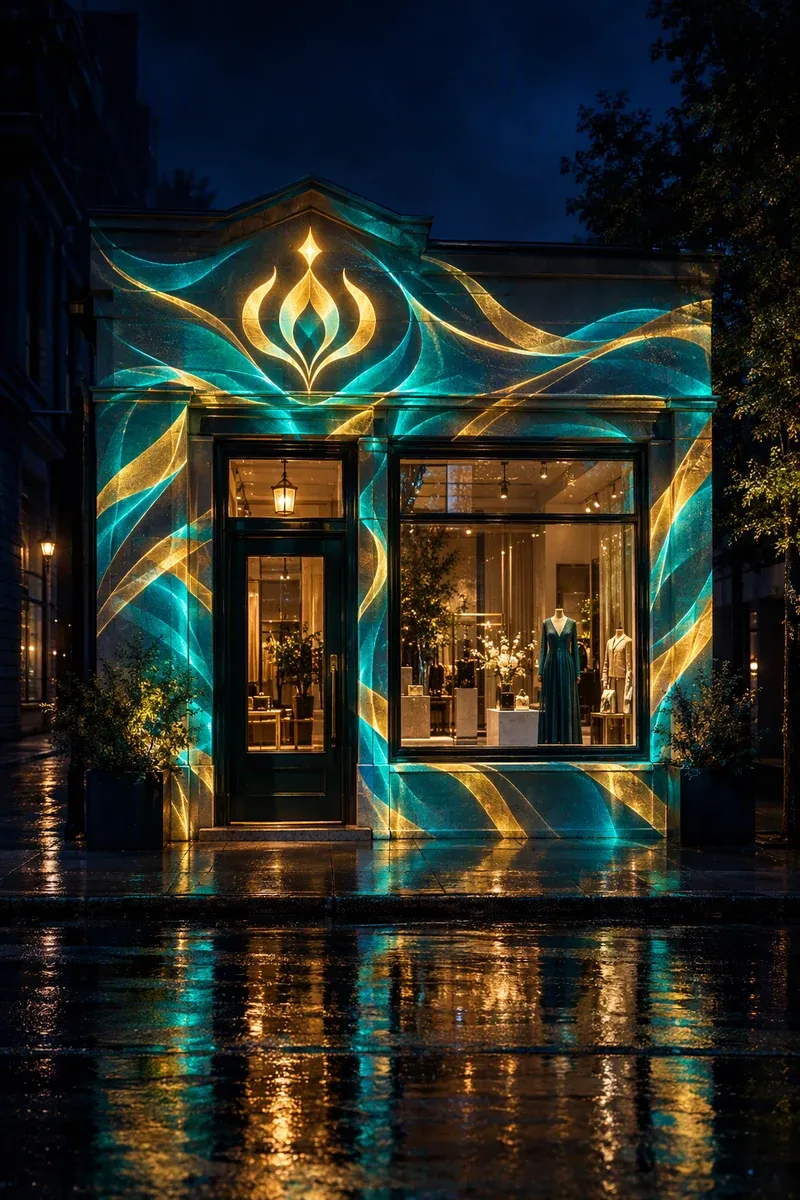 Shop Window projection mapping template