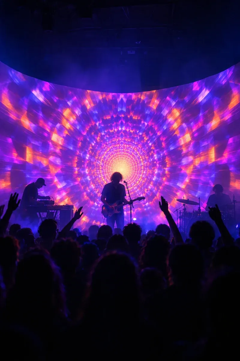 Tunnel Vision projection mapping template