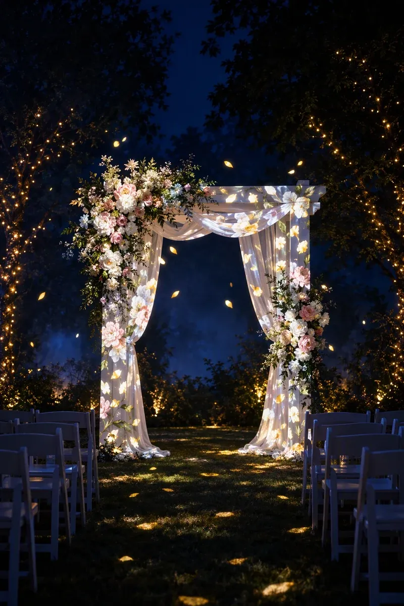 Wedding Bloom projection mapping template